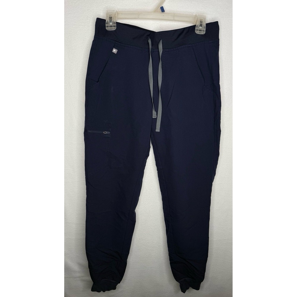 FIGS Zamora Jogger Scrub Pants Navy Women's Size S W18SW2005 Technical Utility